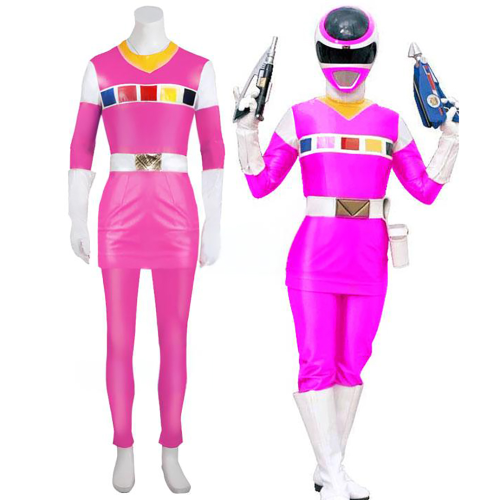 Power Rangers In Space Pink Space Ranger Cosplay Costume